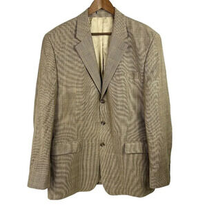 Ralph Ralph Lauren for Dillards Men’s 44L Tan Silk Wool Sport Coat Blazer FLAWED